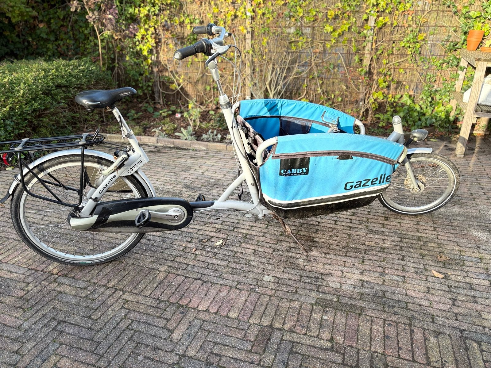Gazelle bakfiets met huif - Ideaal voor kinderen!, Ophalen, Gebruikt, Huif, 2 kinderen
