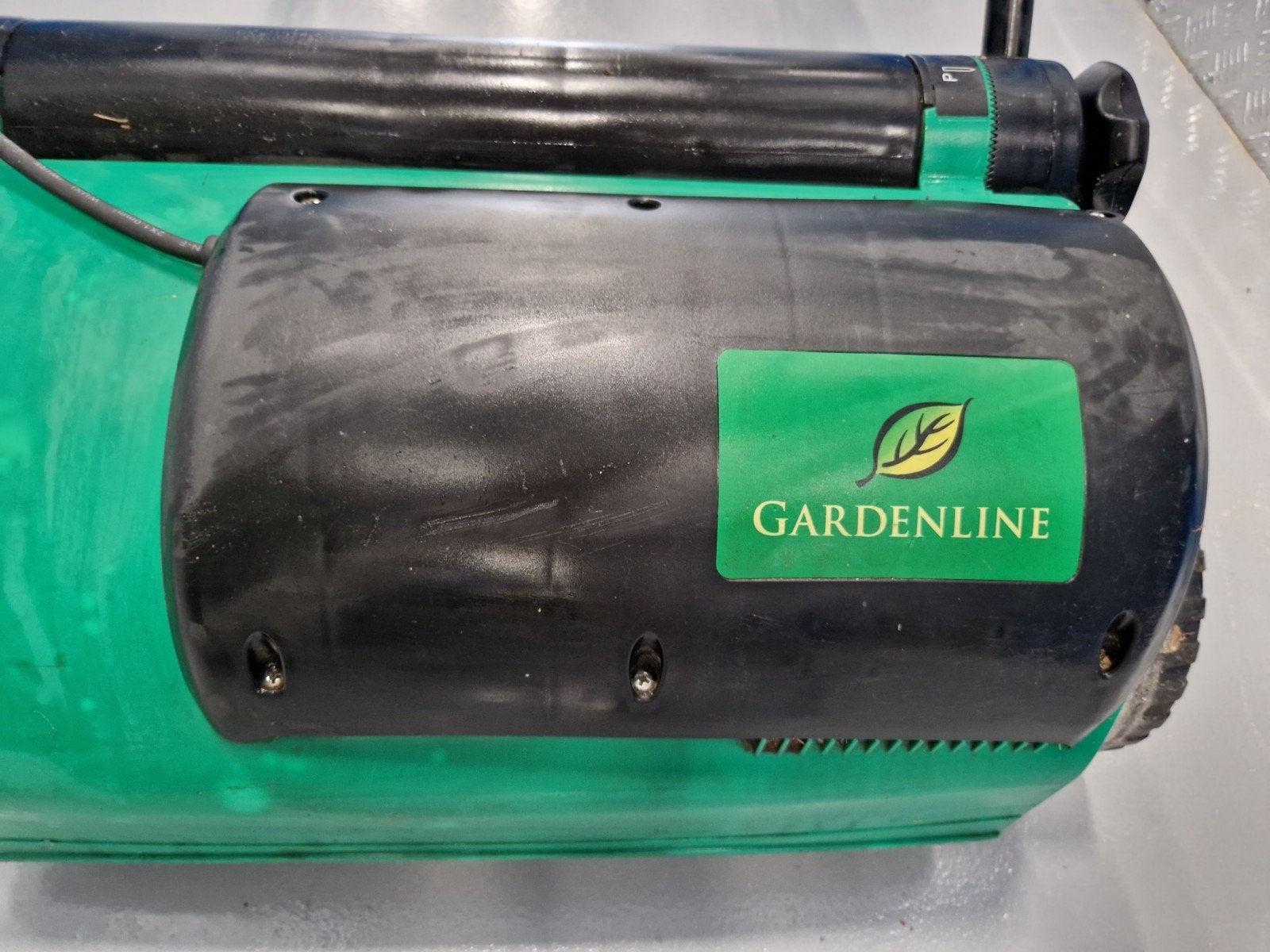Gardenline Elektrische Grasmaaier met Opvangzak, Gebruikt, Elektrische grasmaaier, Ophalen of Verzenden, Opvangzak