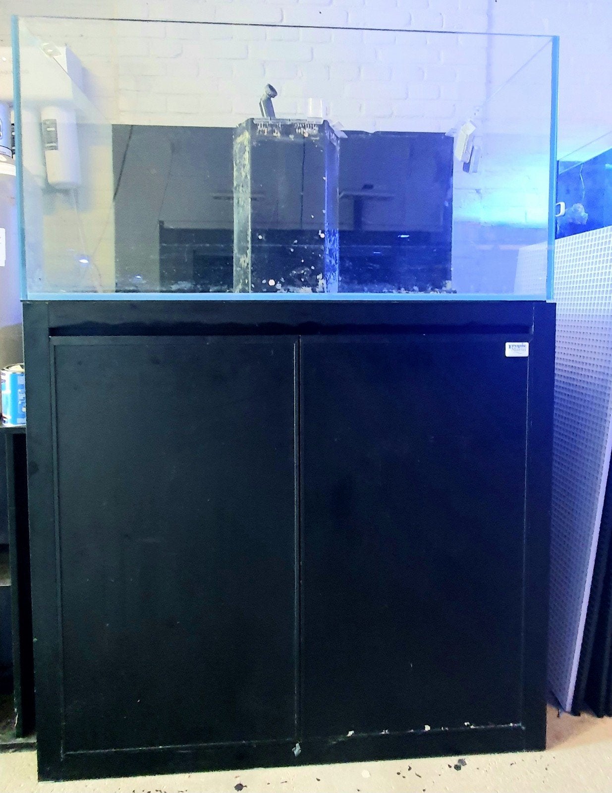 Aquarent/ zeeaquarium/ Blue Marine/ zoutwater aquarium, Dieren en Toebehoren, Ophalen, Gebruikt, Aquariummeubel, Blue Marine