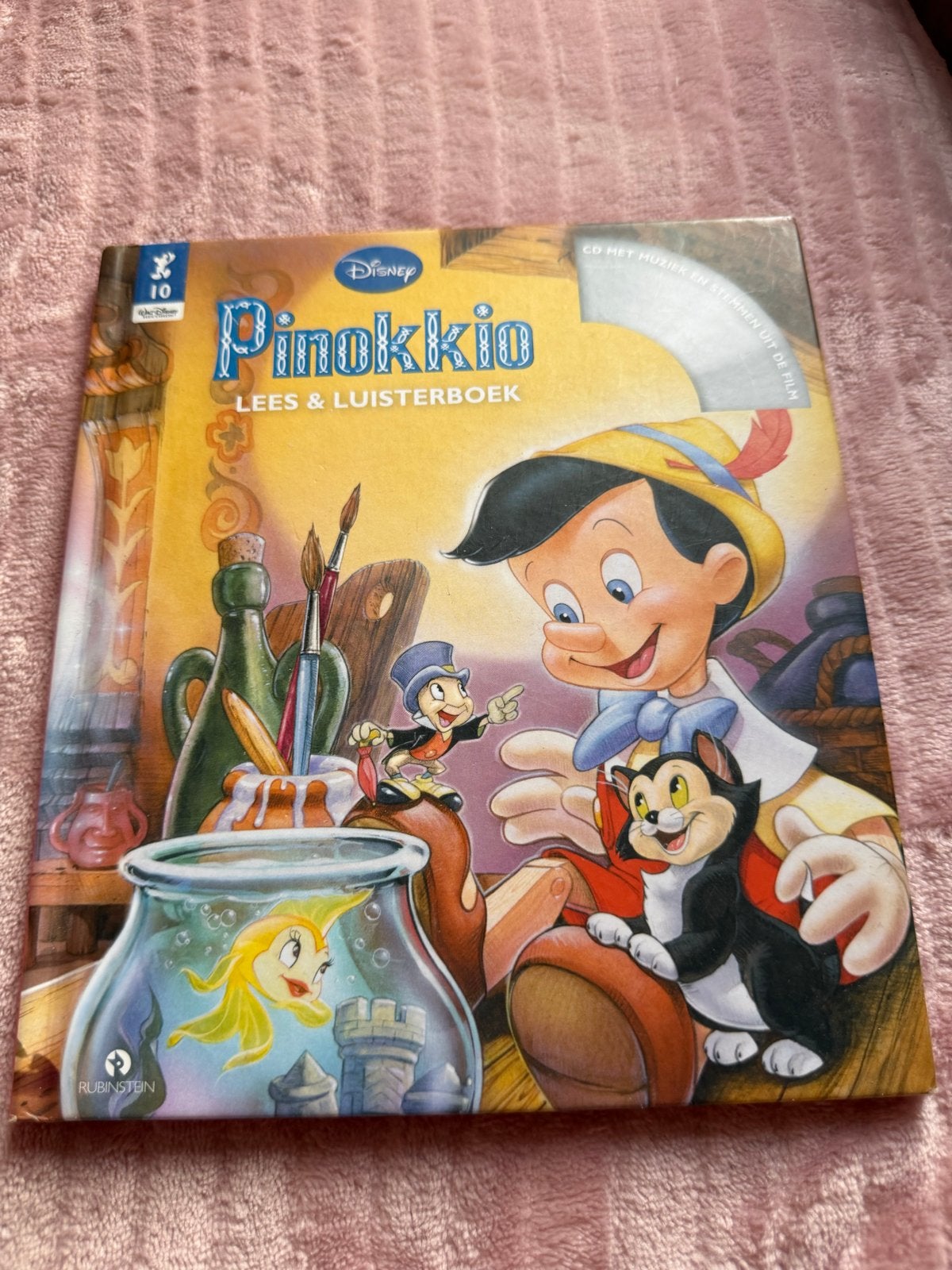 Disney Pinokkio Lees & Luisterboek met CD, Boeken, Ophalen of Verzenden, Zo goed als nieuw, 3 tot 4 jaar