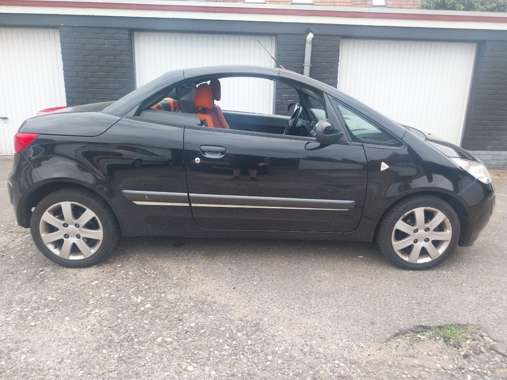 Mitsubishi Colt 1.5 CZC 2006 Zwart, Auto's, Voorwielaandrijving, 4 cilinders, Cabriolet, 4 stoelen