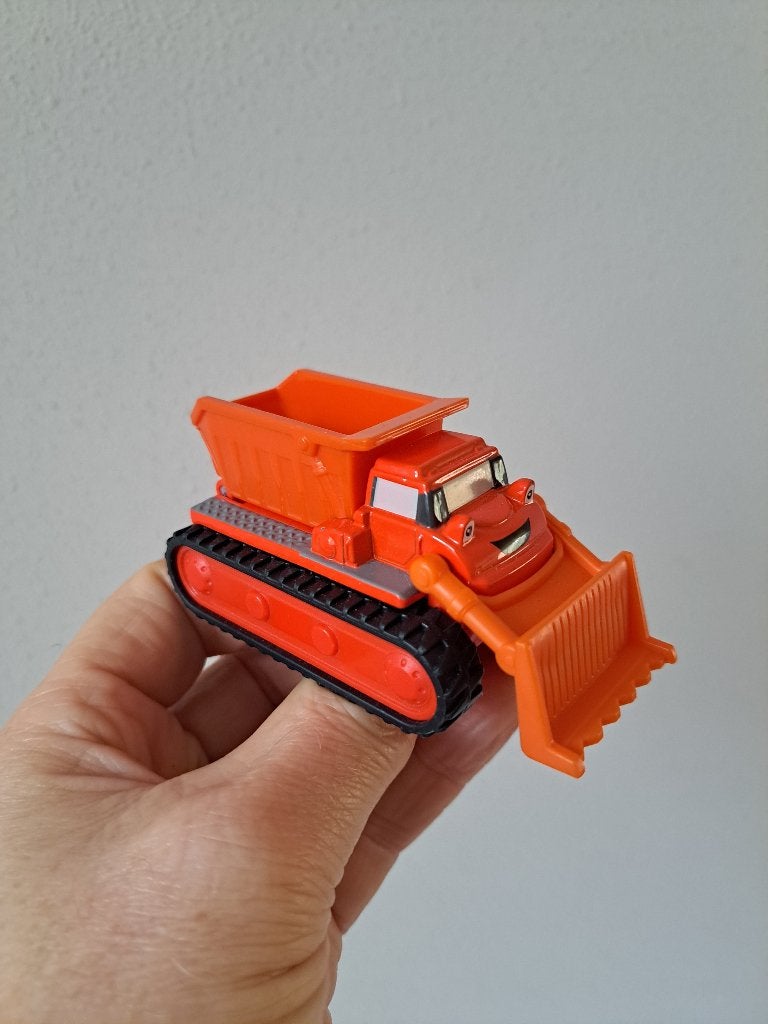 Muck van Bob de bouwer, Fisher Price, metaal 9.5x4.5x4.5cm, Ophalen of Verzenden, Zo goed als nieuw