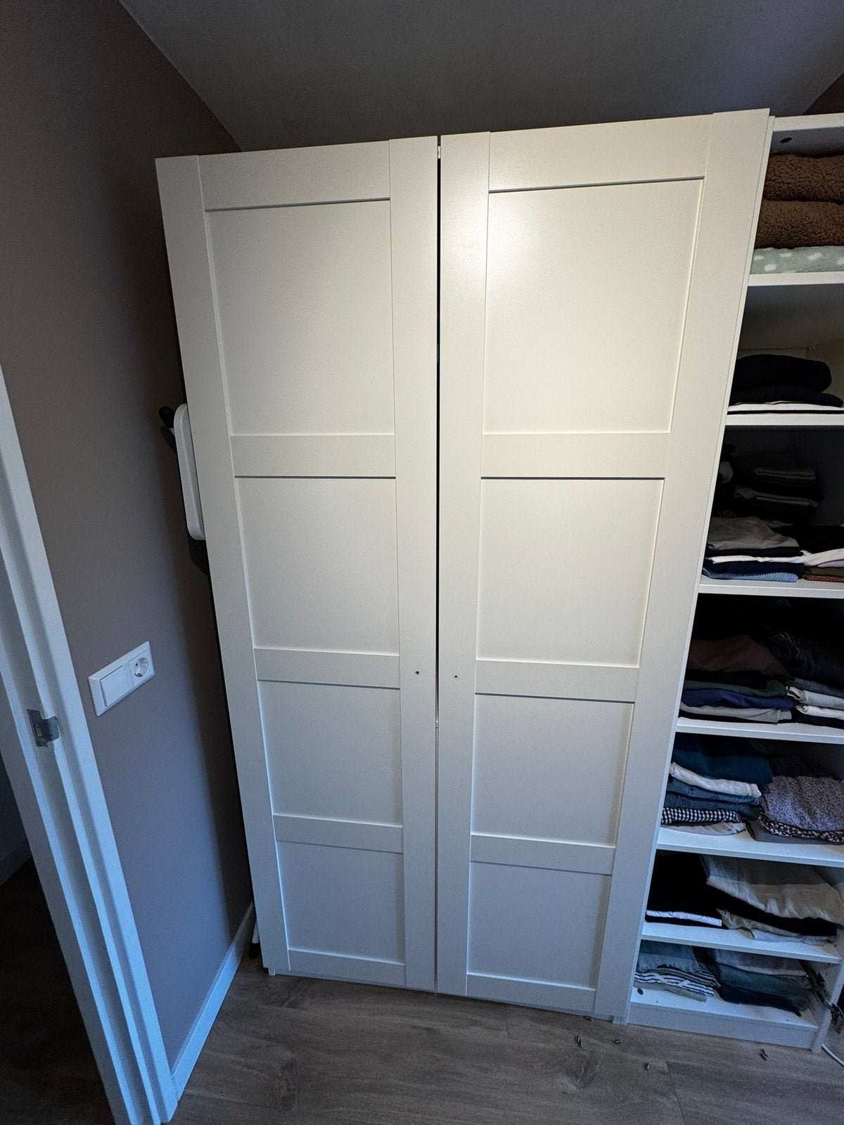 3 x Ikea pax kast deuren bergsbo, Ophalen, 200 cm of meer, 50 tot 100 cm, Zo goed als nieuw