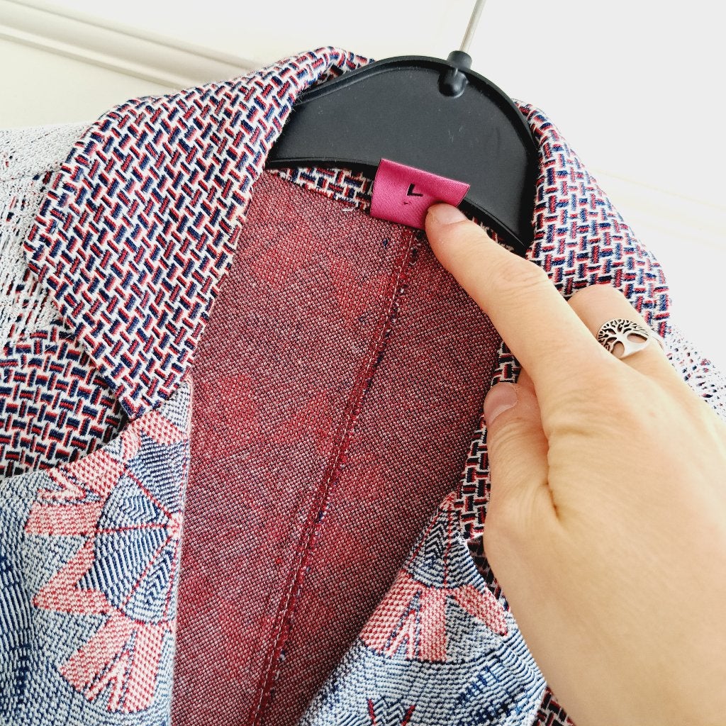 Save the Queen blazer jasje denim / rood/ creme M-L nr 43466, Maat 38/40 (M), Blauw, ., Zo goed als nieuw