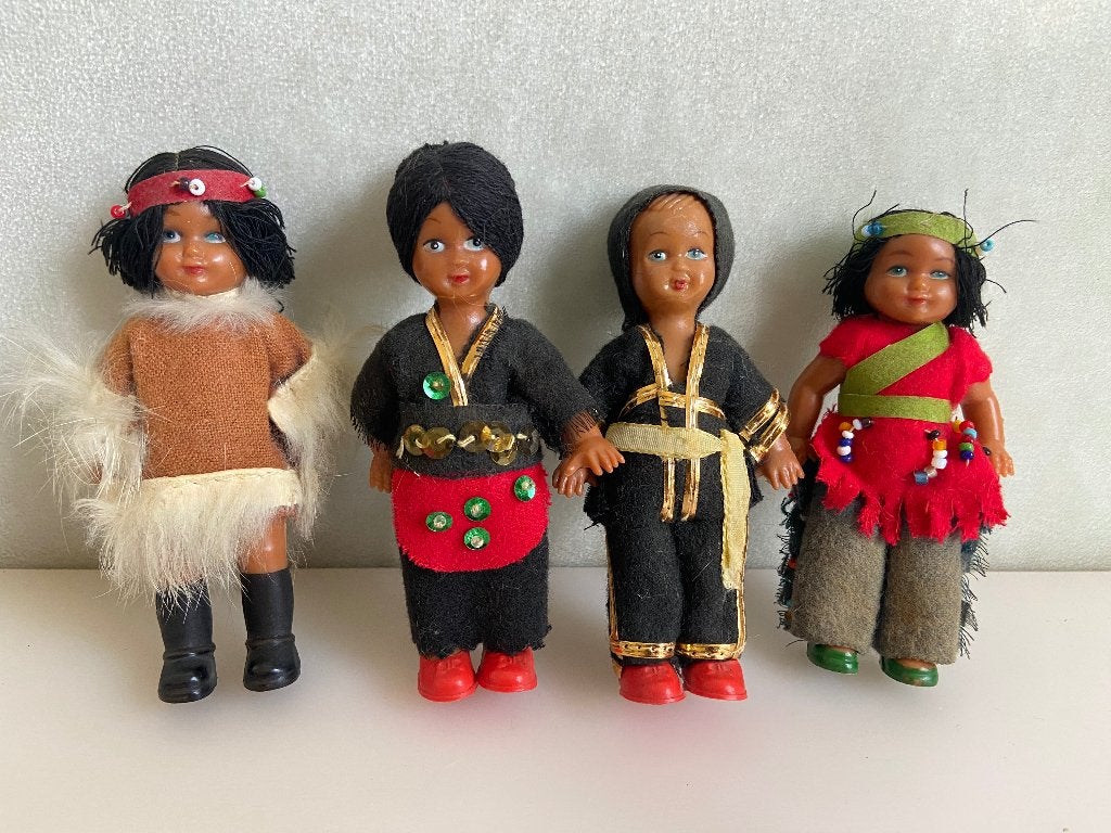 4 x Popjes jaren 60-70, Ophalen of Verzenden, Gebruikt, Pop