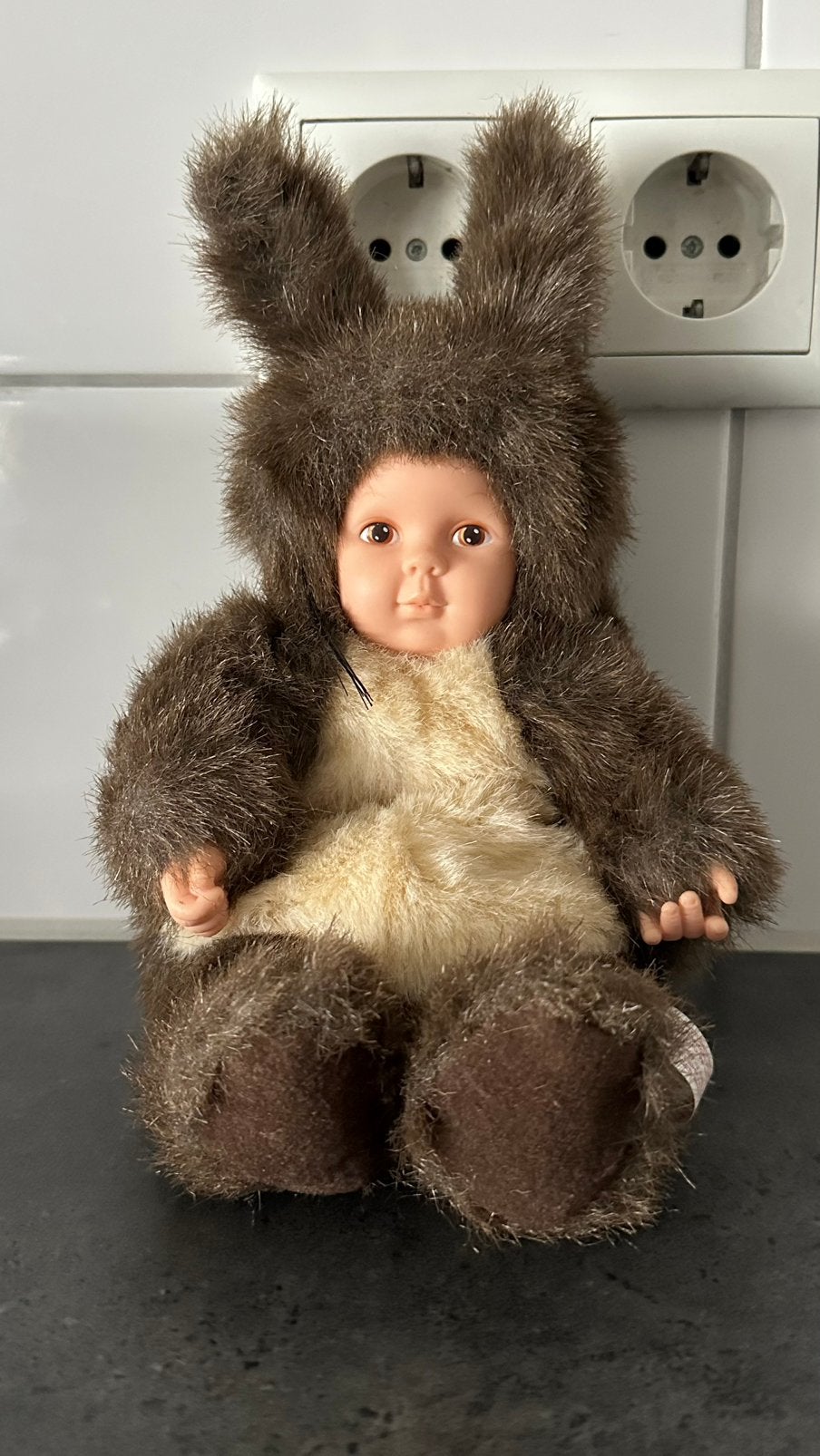 Anne Geddes eekhoorn pop, 21cm, Ophalen of Verzenden, Zo goed als nieuw, Pop