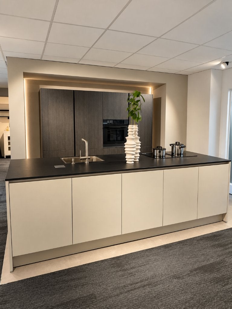 Showroomkeuken, Huis en Inrichting, Ophalen, Overige typen, Graniet of Steen, Zo goed als nieuw