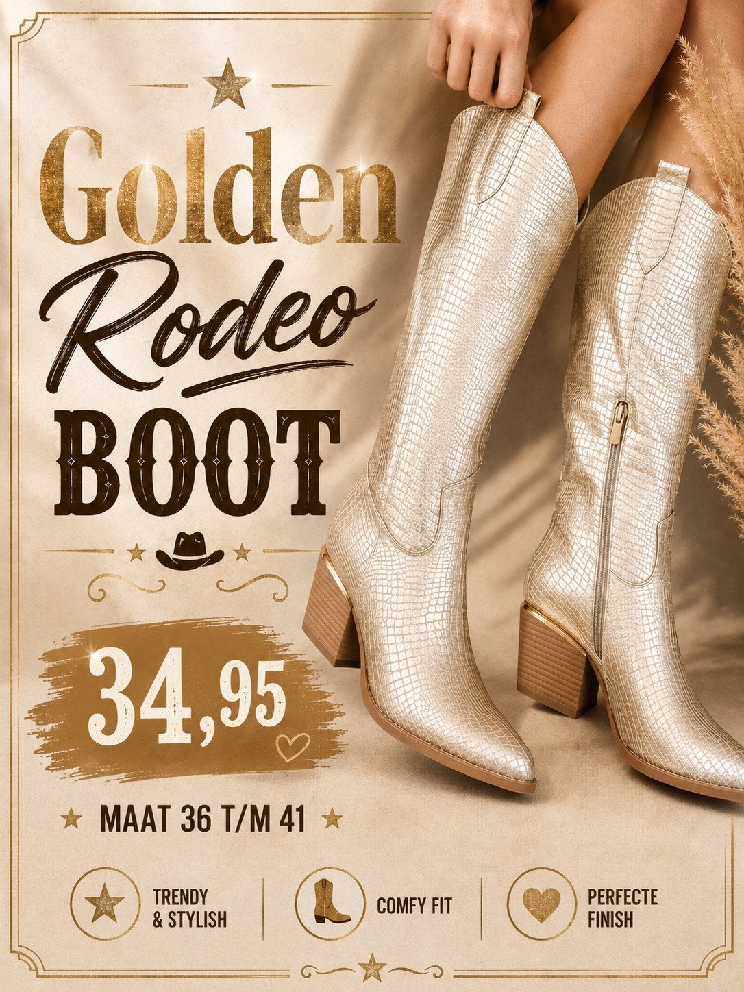 Golden Rodeo Boot, -, -, Nieuw, Ophalen of Verzenden