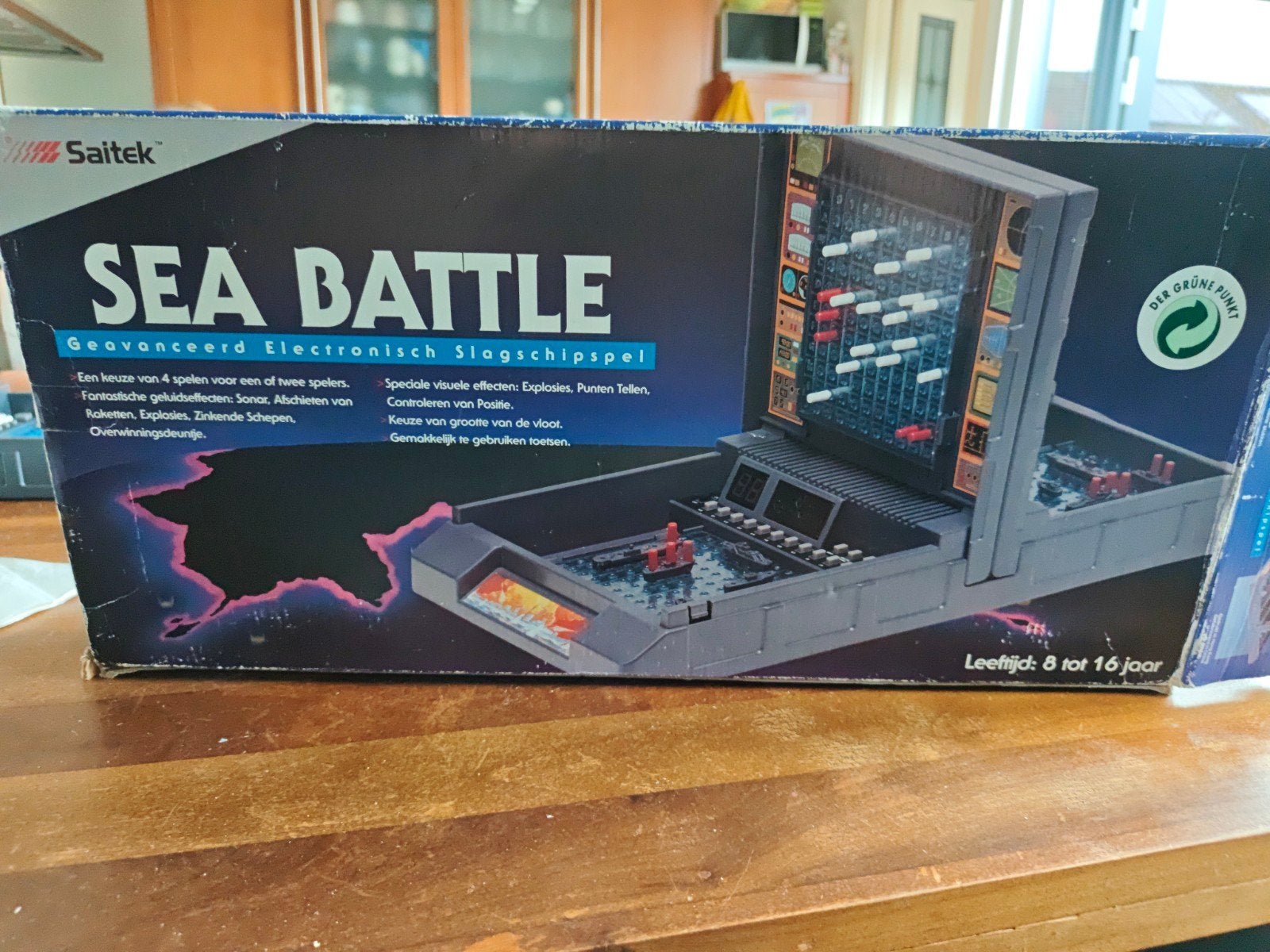 Saitek Sea Battle Elektronisch Slagschipspel - Werkt op AA, Gebruikt, 2 spelers, Eén computer, Ophalen of Verzenden