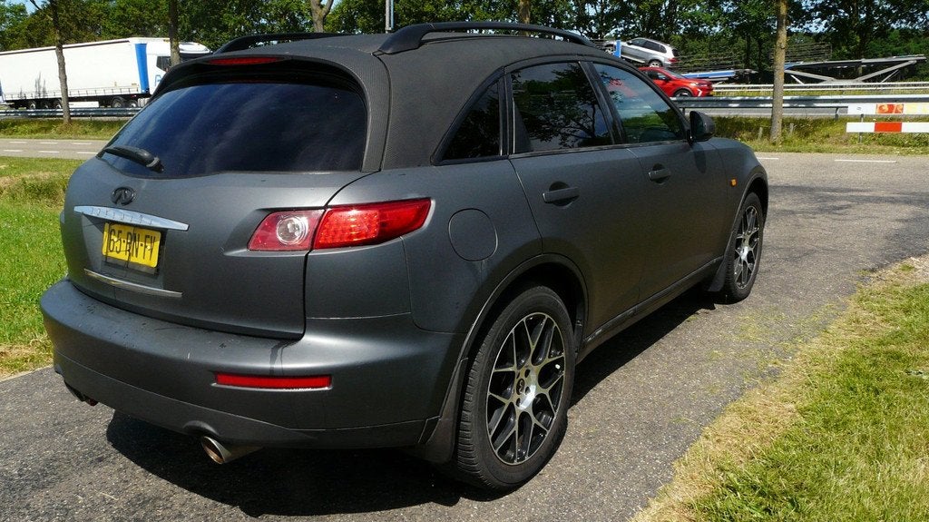 Infiniti FX 35Automaat,Custom wrapped,Apple-play,Custom uitl, Auto's, Automaat, Stoelverwarming, Achterwielaandrijving, Gebruikt