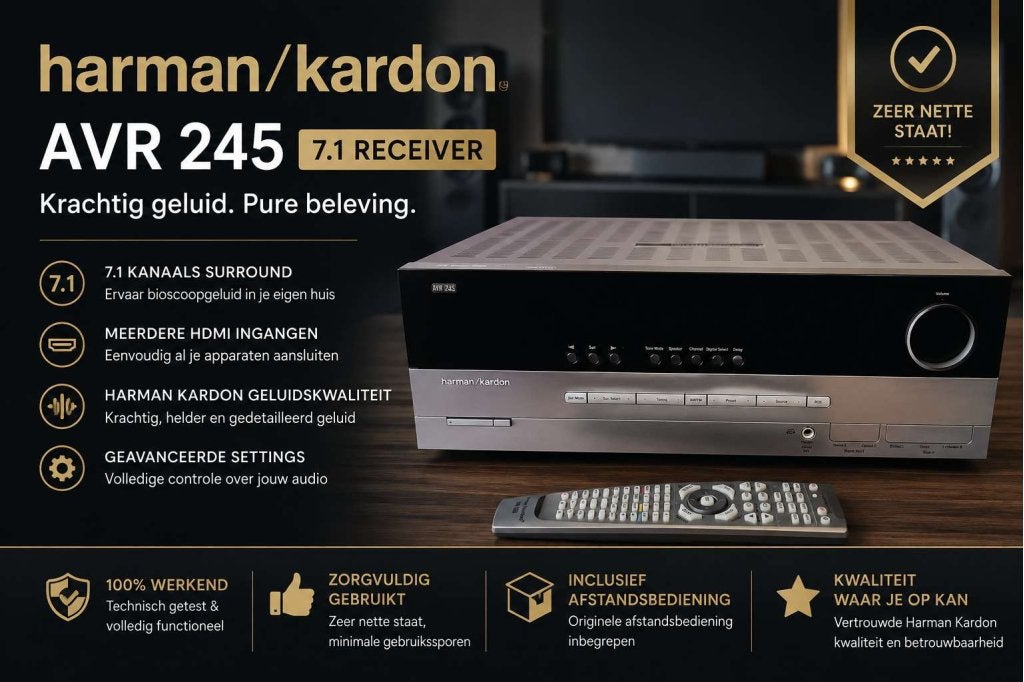 Harman Kardon AVR 245 7.1 Receiver | Zeer nette staat!, Ophalen of Verzenden, Niet ingevuld, Niet ingevuld, Niet ingevuld