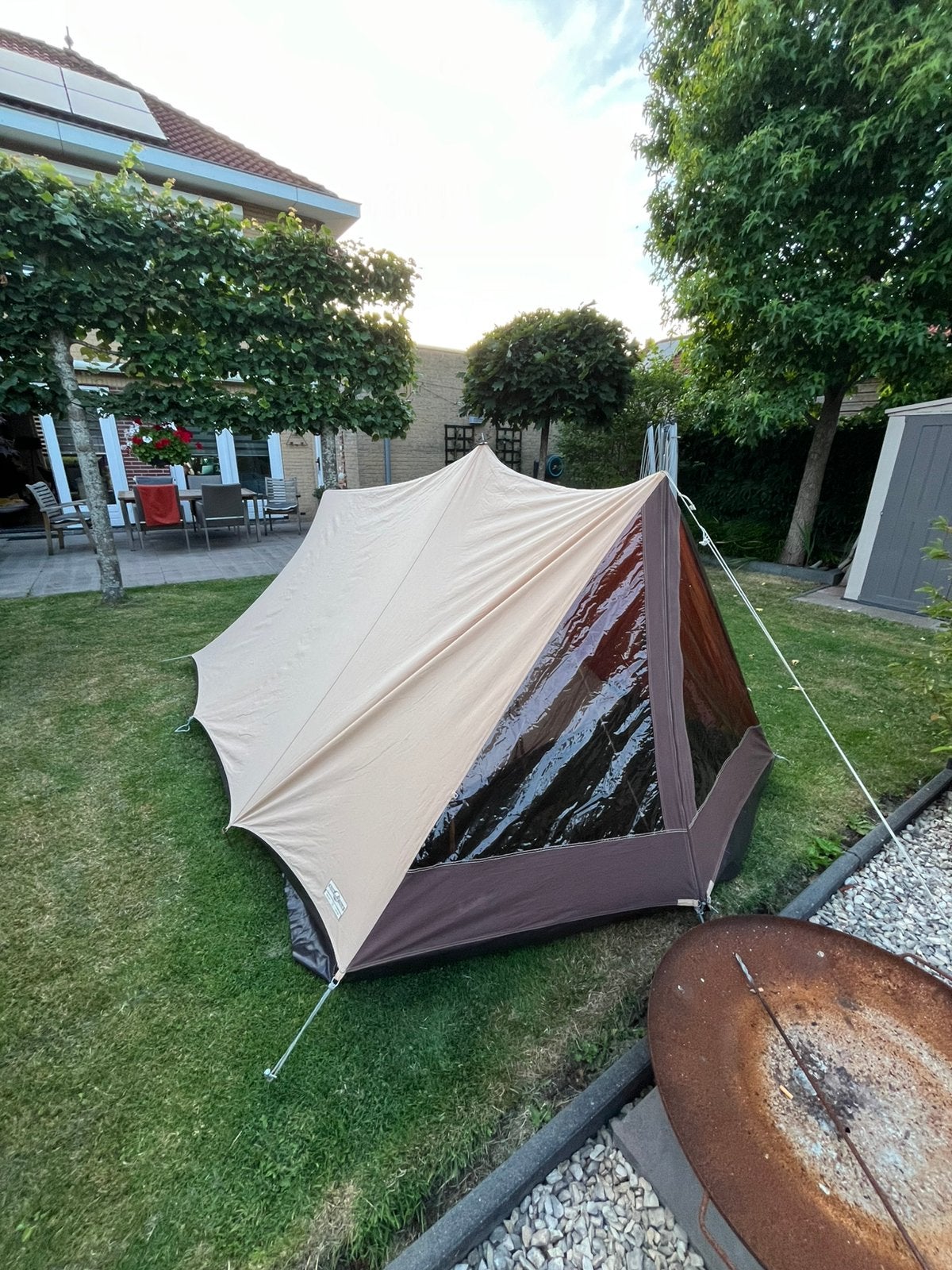 Esvo Texas 180 Havanna katoenen tent, Ophalen, Gebruikt