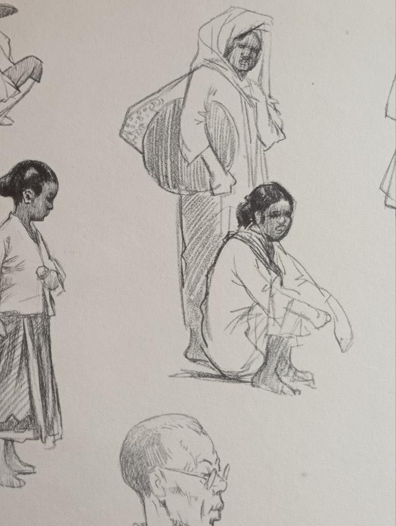 Gabrielse prent Nederlands Indië Indonesië, Ophalen of Verzenden, Voor 1940, Gebruikt, Overige onderwerpen