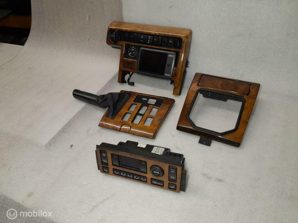 Hout look middenconsole panelen Range Rover P38, Land Rover, Ophalen of Verzenden, Gebruikt, Land Rover