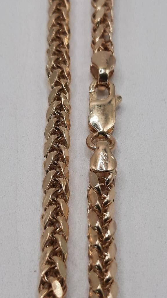 Gouden fantasie schakel ketting 14kt, Sieraden, Tassen en Uiterlijk, Kettingen, Www.bredajuwelier.nl, Nieuw, Ophalen of Verzenden