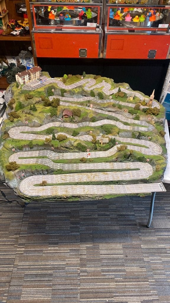 wielrennen; MAQUETTE ALPE D'HUEZ, Verzamelen, Ophalen, Gebruikt