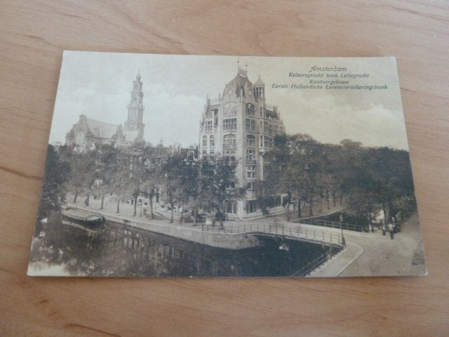 Amsterdam ca 1915 Keizersgracht met Levensverzekeringbank, Ophalen of Verzenden, Voor 1920, Ongelopen, Noord-Holland