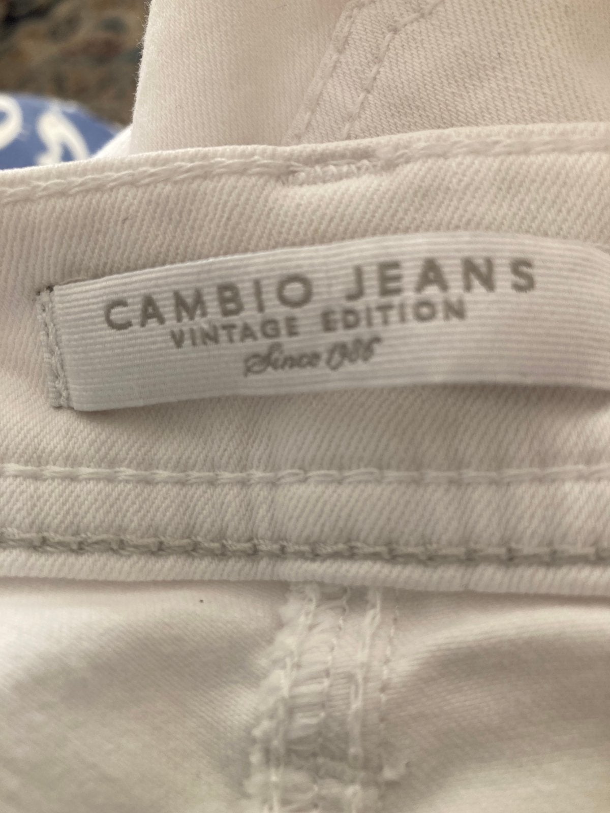 Mooie witte Cambio broek mt 38 model Parla, Wit, Zo goed als nieuw, Lang, Ophalen