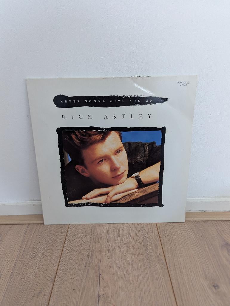 Rick Astley - Never Gonna Give You Up (12 inch, maxi) #2, Gebruikt, Maxi-single, Ophalen of Verzenden, Pop