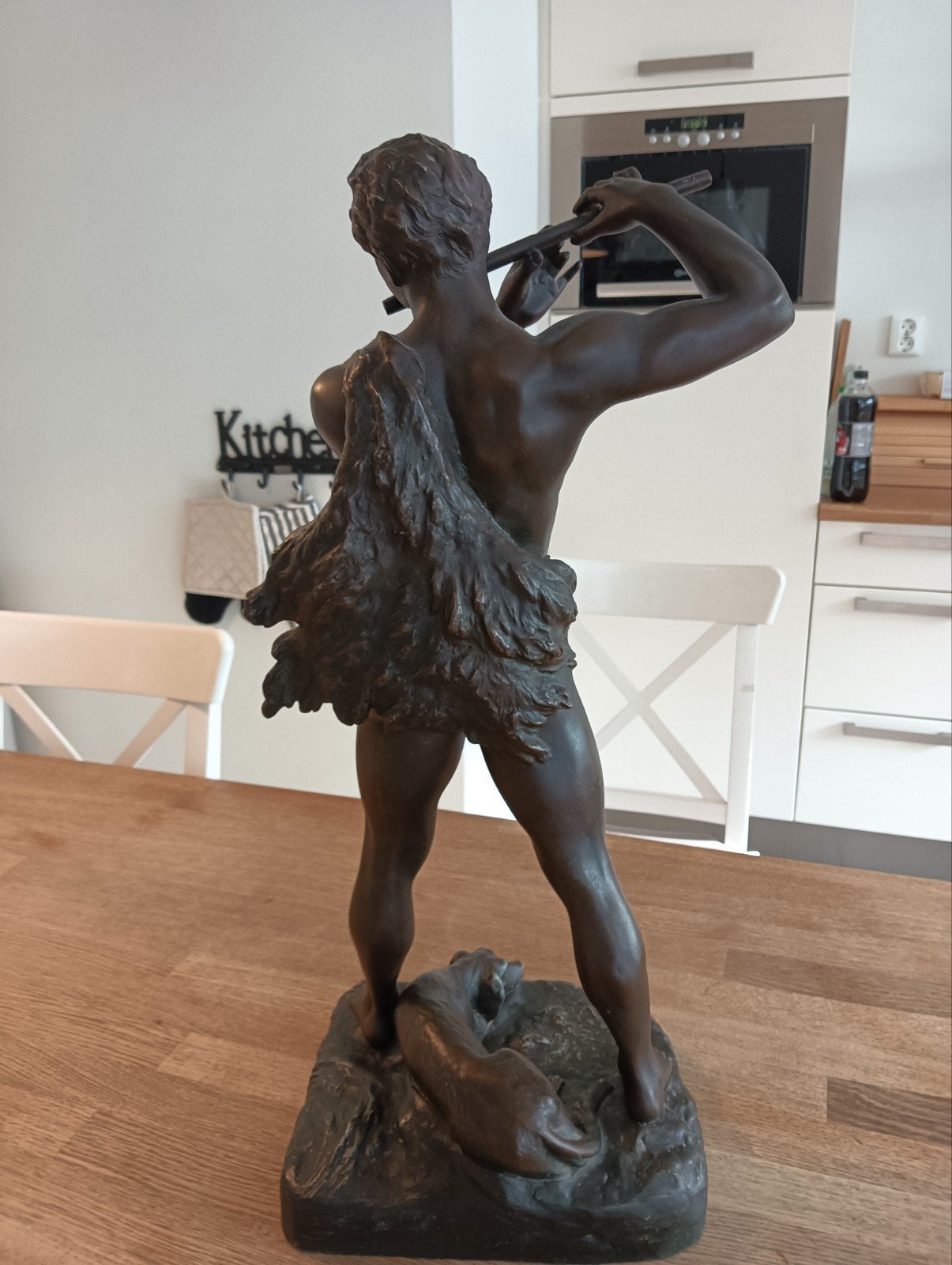 Bronzen beeld 'L'Age d'Or' door H. Fugere - 64 cm, Ophalen, Gemerkt, 50 - 100 cm, Brons