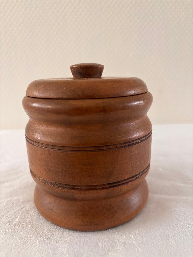 Vintage houten tabakspot., Ophalen of Verzenden