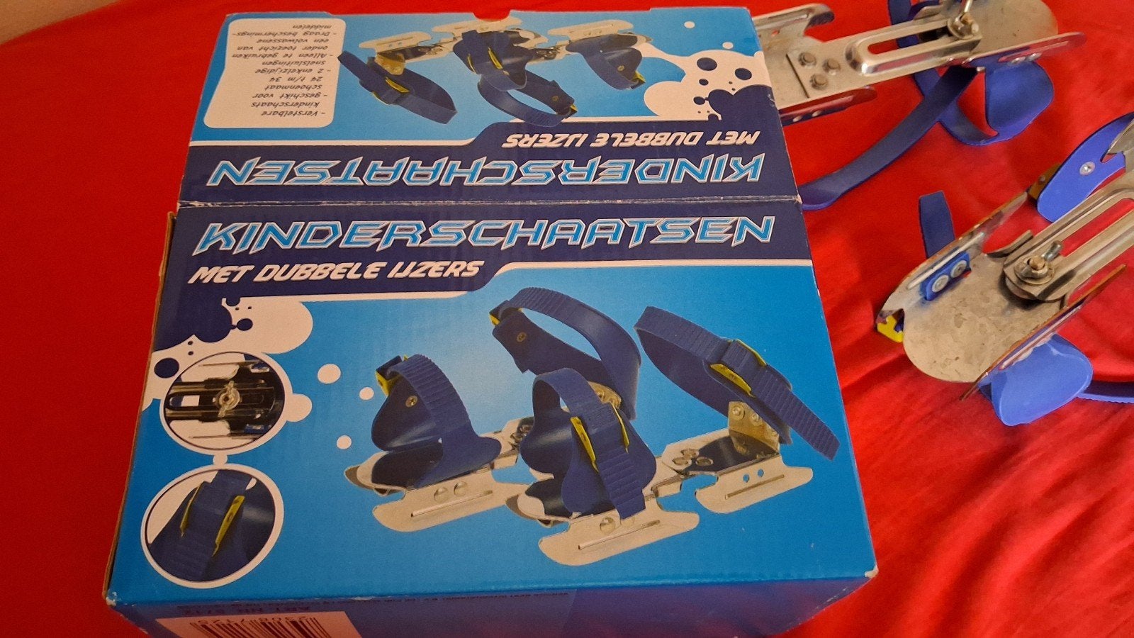 Kinderschaatsen met dubbele ijzers, Ophalen, Zo goed als nieuw, Overige typen, Overige merken