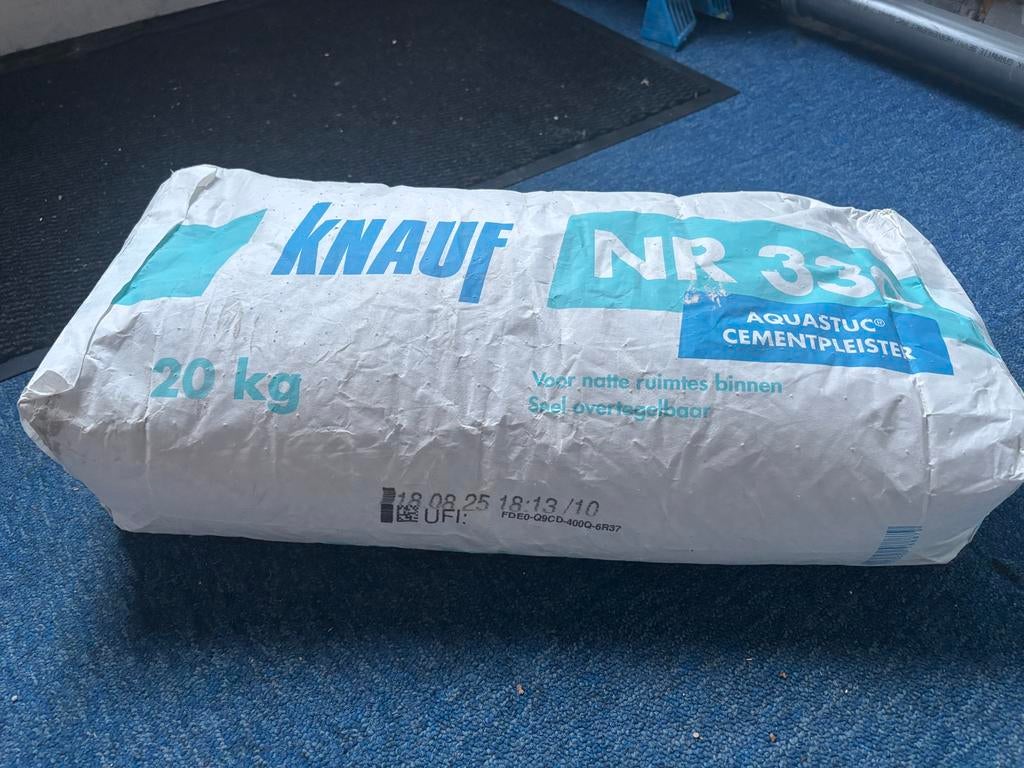 KNAUF Aquastuc Cementpleister 20 kg (ongeopend), Ophalen, Nieuw, Overige typen