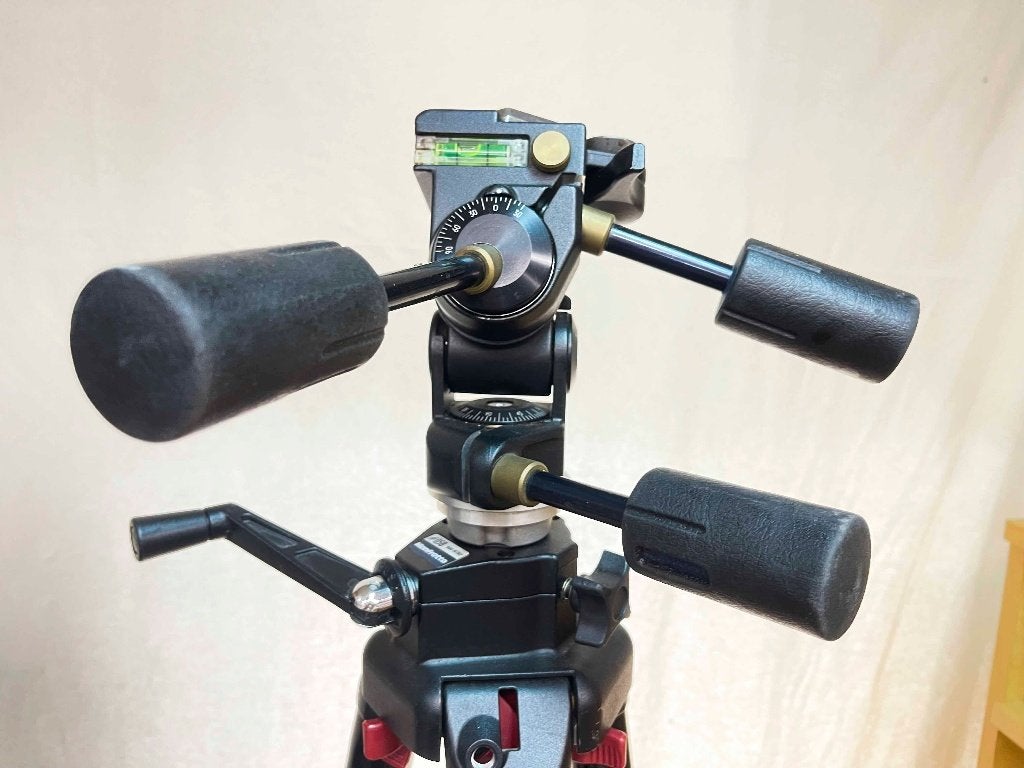 Manfrotto 058B Professioneel Extra Lang Statief + 3-Weg Kop, Audio, Tv en Foto, N, N, Zo goed als nieuw, 175 cm of meer