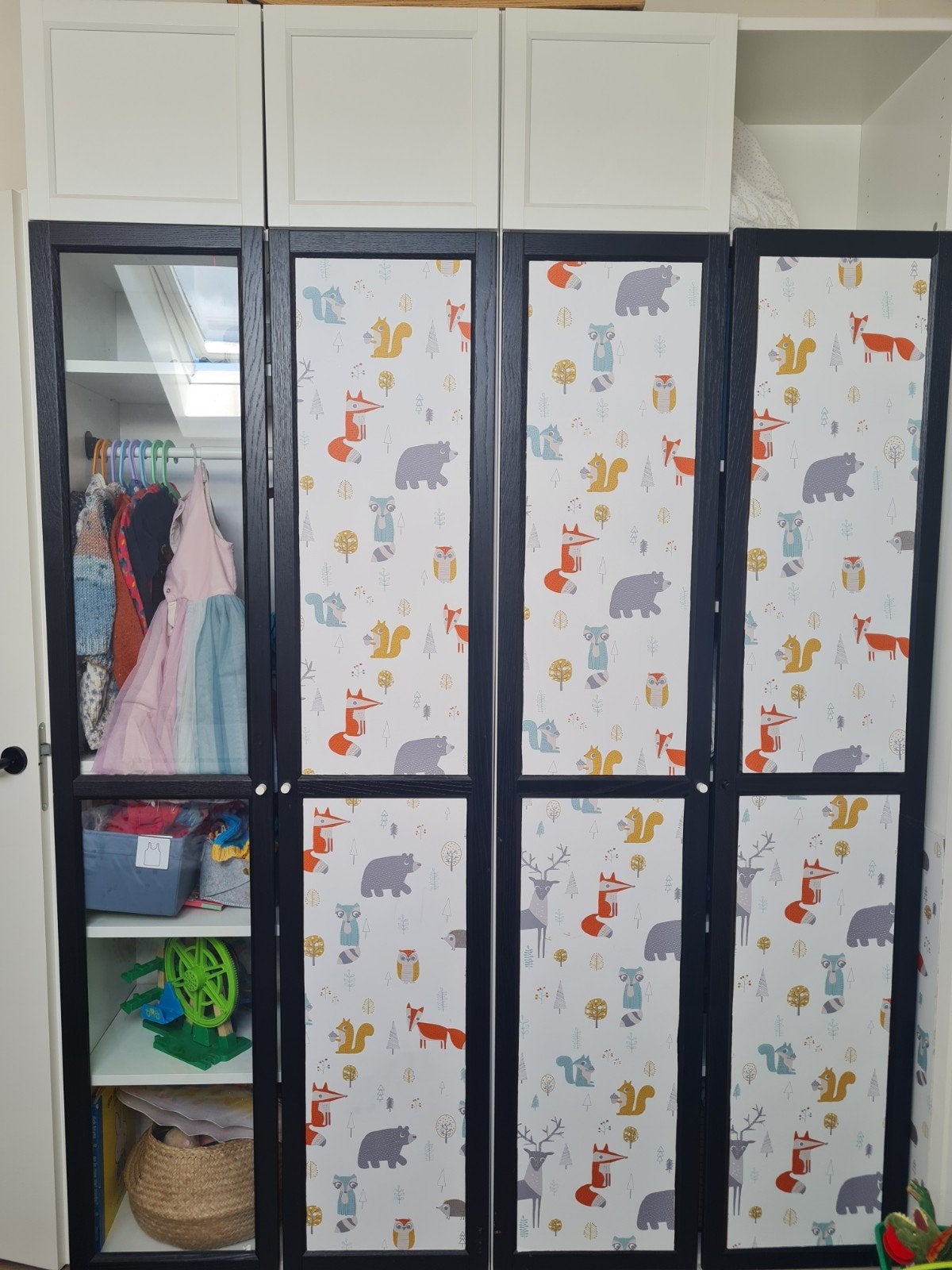 2x Ikea Billy kasten met deuren en verhoogd deel, Ophalen, Gebruikt, 200 cm of meer, Glas