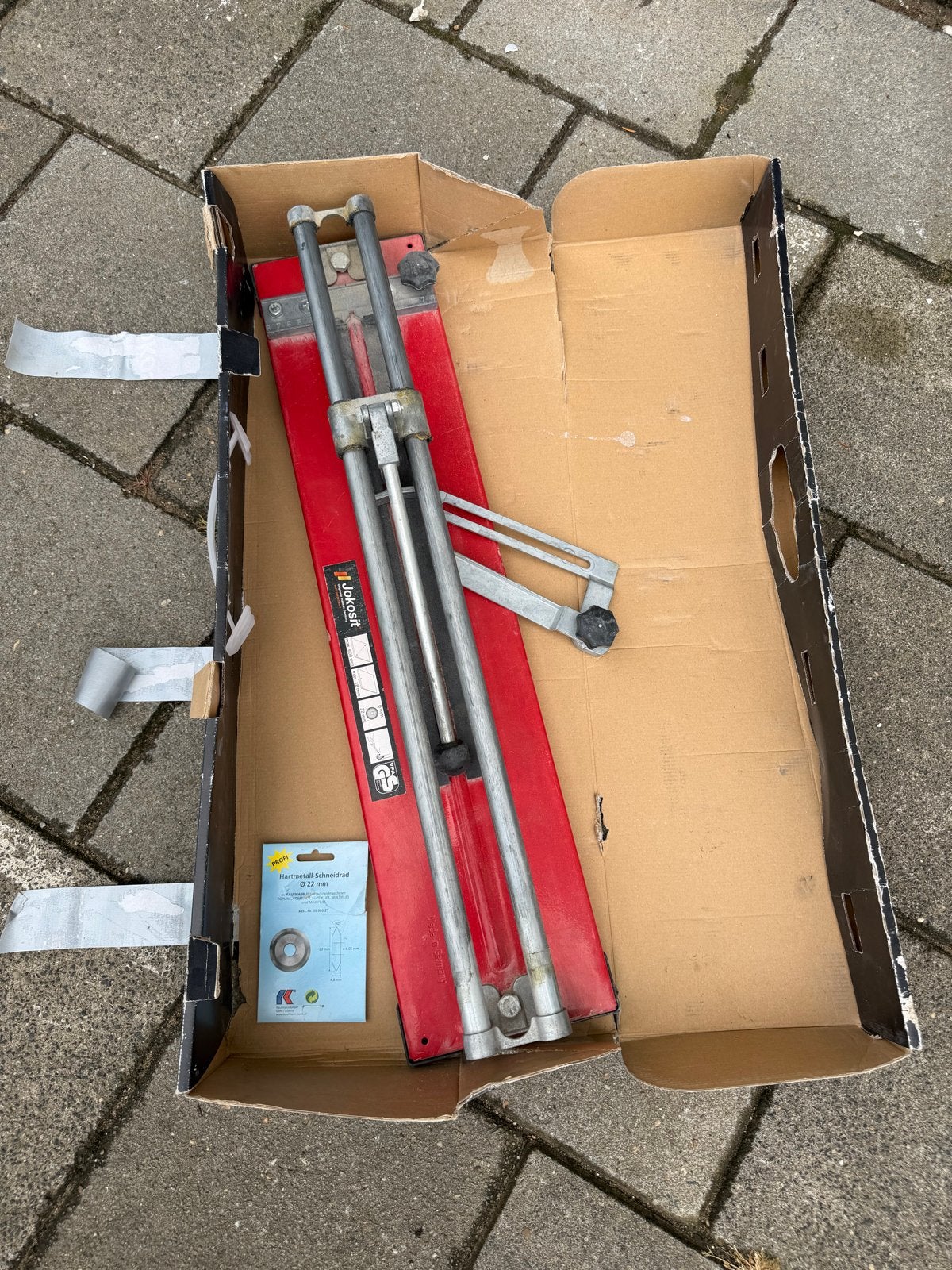 Jokosit tegelsnijder - Max 600 mm, Ophalen of Verzenden, Gebruikt, Snijgereedschap, Overige merken