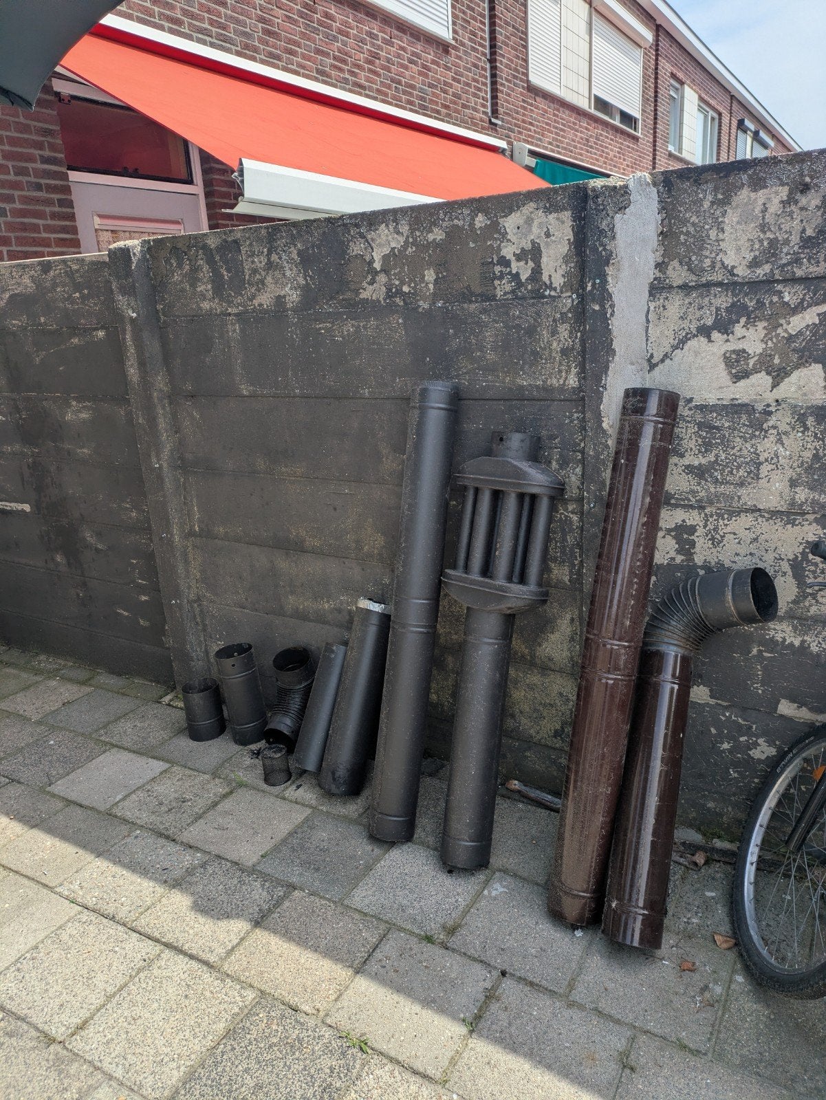 Kachel pijpen, Tuin en Terras, Ophalen, Hout, Minder dan 3 meter