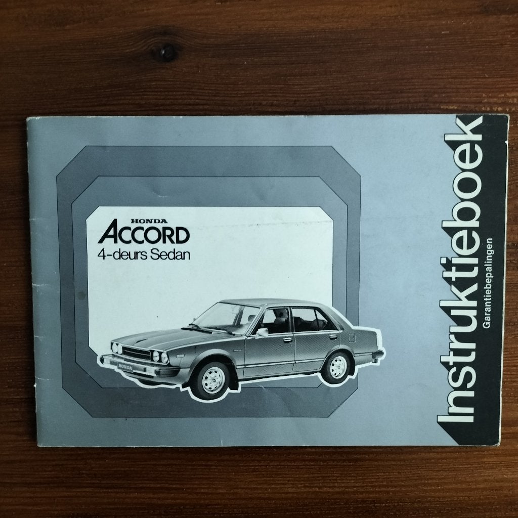 Honda Accord Instructie boekje, Ophalen of Verzenden, Honda