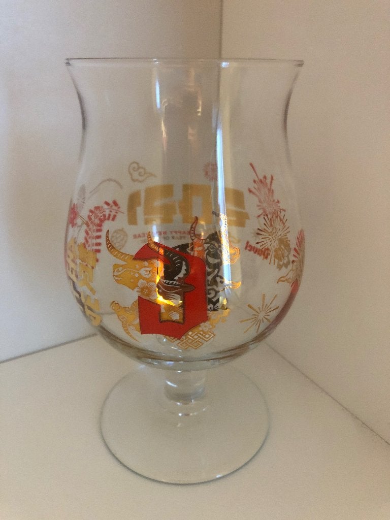 Duvel glas Chinees Nieuwjaar 2021 “Year of the ox”, Verzamelen, Ophalen of Verzenden, Nieuw, Glas of Glazen, Duvel