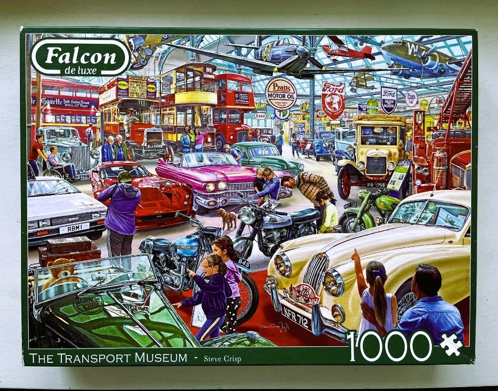 Falcon Puzzel 1000 - The Transport Museum, Ophalen of Verzenden, 500 t/m 1500 stukjes, Zo goed als nieuw, Legpuzzel