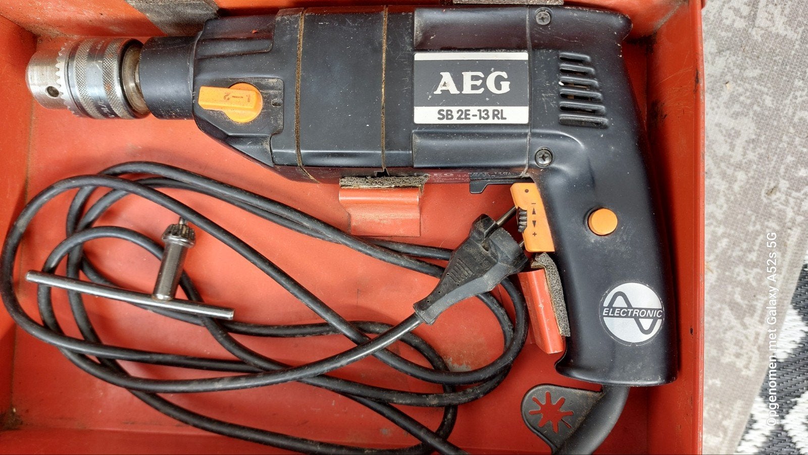 AEG SB 2E-13 RL Boormachine - Gebruikt maar functioneel, Klopboormechanisme, Ophalen, Boormachine, Gebruikt