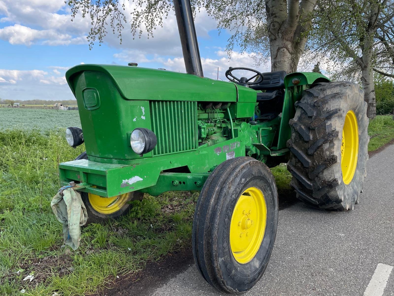 Jhon deere trekker met blooter, Zakelijke goederen, Agrarisch | Tractoren, Ophalen, Gebruikt, Tot 80 Pk, Tot 2500
