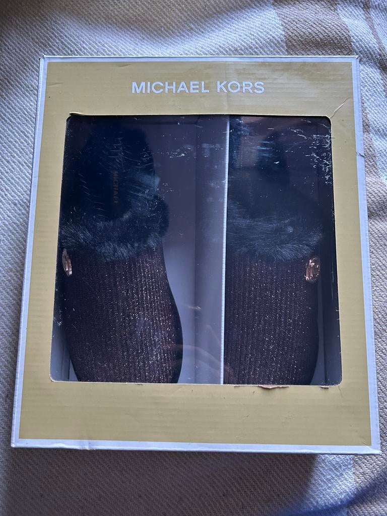 Michael Kors Janis Slipper Maat 41 Black Rose, Zwart, Nieuw, Ophalen of Verzenden, Pantoffels of Sloffen