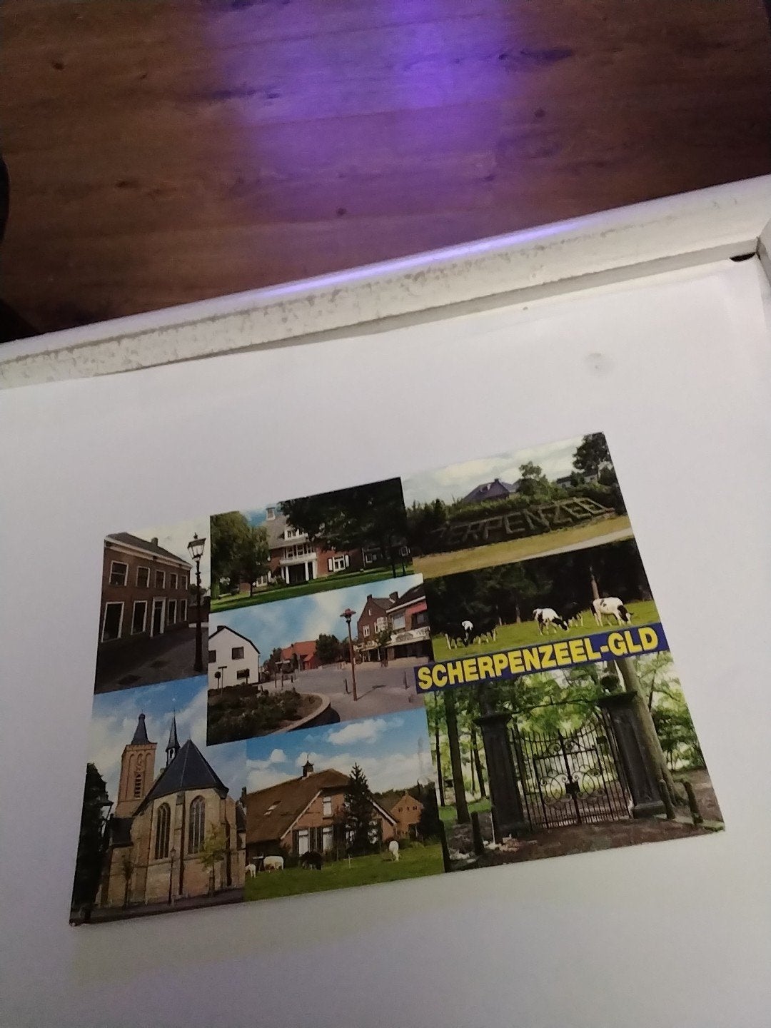 Oude ansichtkaart Scherpenzeel-GLD - Gelopen, Ophalen of Verzenden, 1980 tot heden, Gelopen, Gelderland