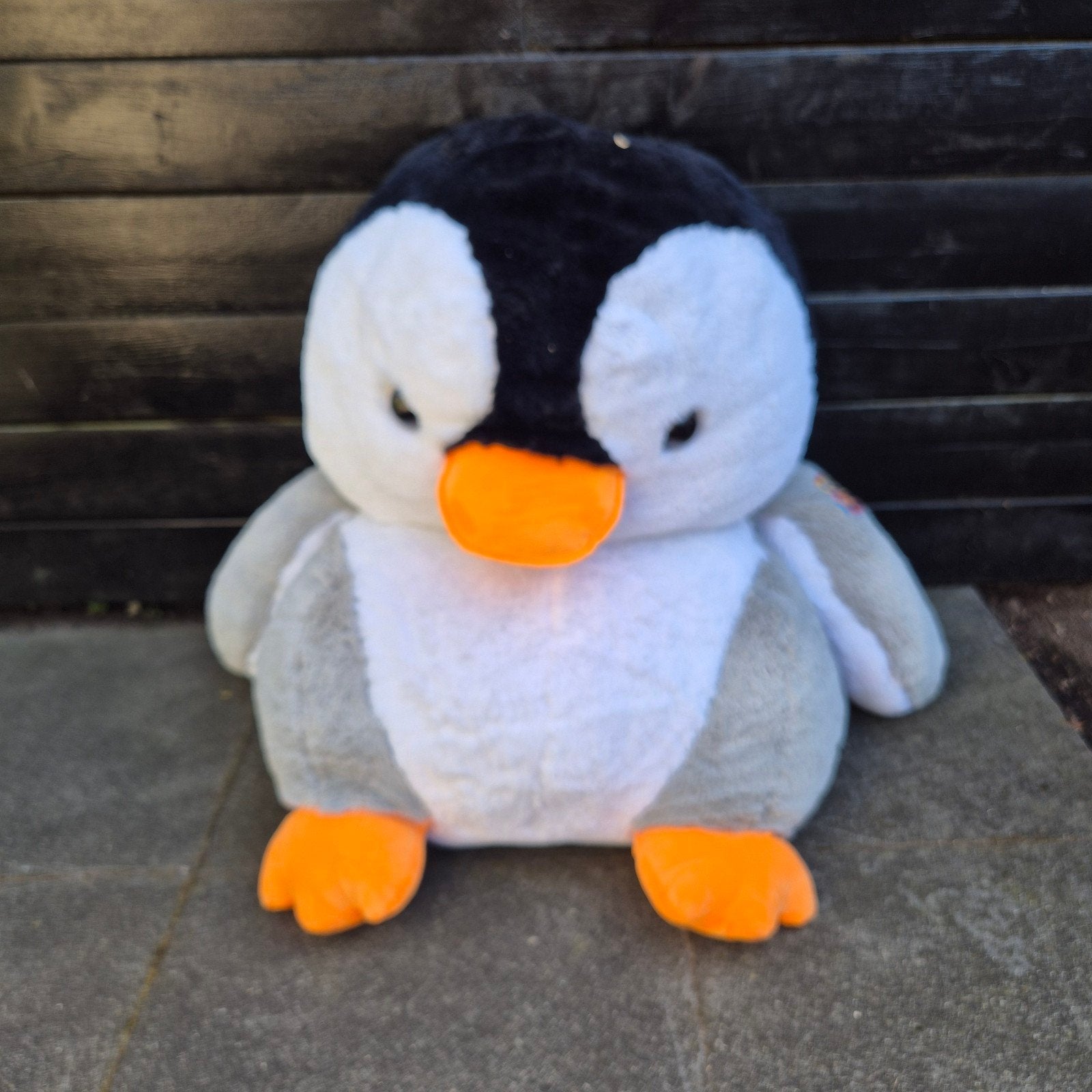 Leuke pluche pinguïn knuffel, Kinderen en Baby's, Ophalen of Verzenden, Zo goed als nieuw, Meerkleurig, Pinguïn