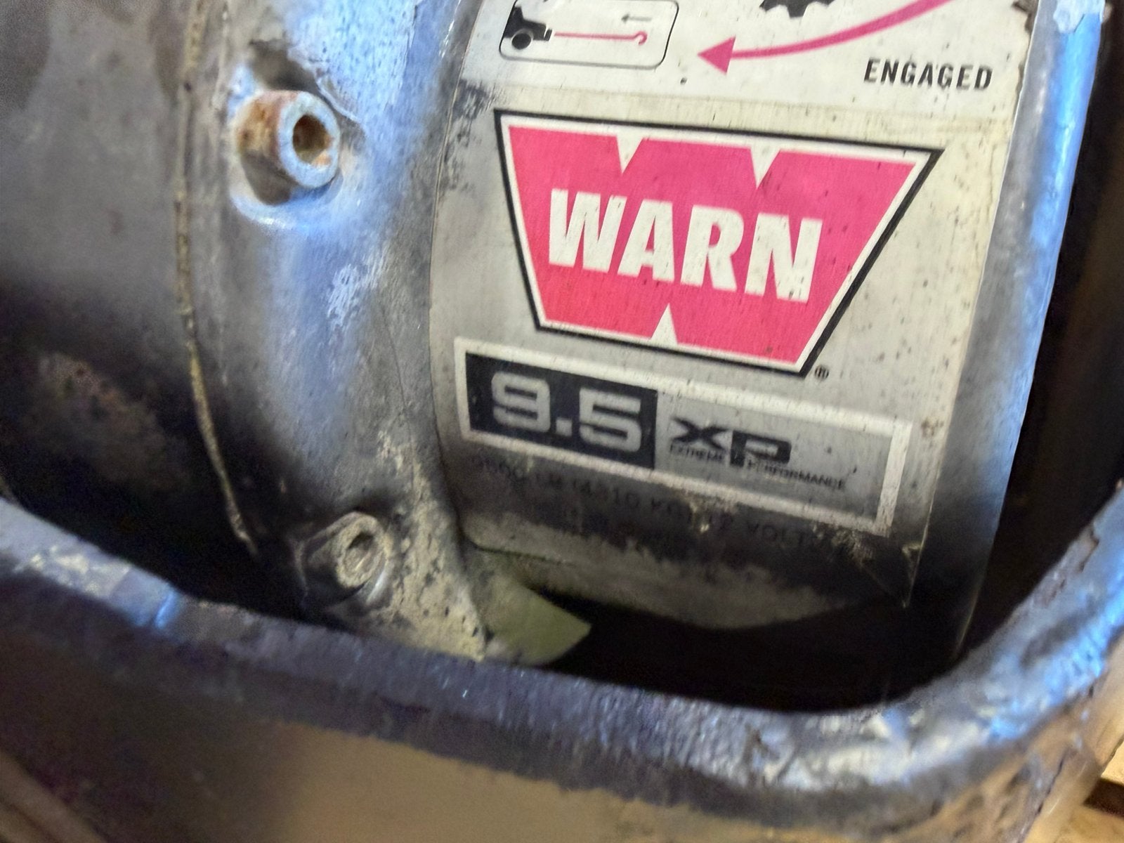 Land Rover defender lierbumper met Warn 9.5XP lier, Ophalen, Gebruikt, Land Rover, Bumper