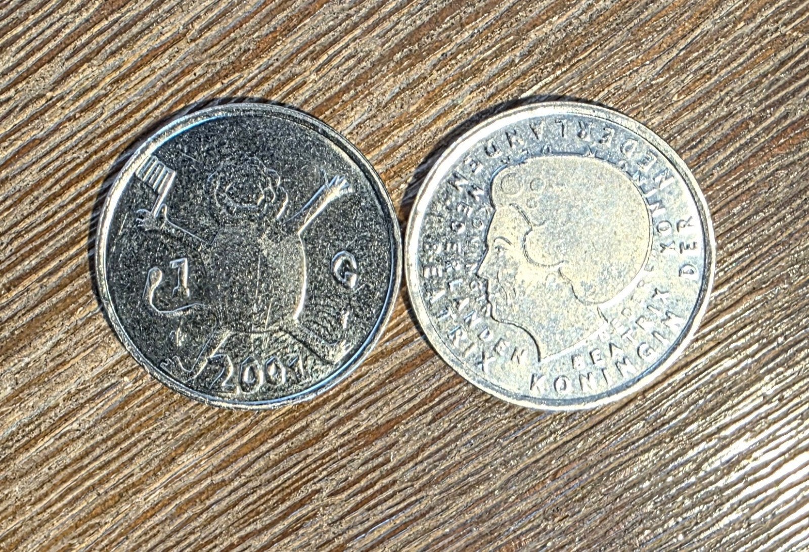 Laatste gulden van 2001, Ophalen, Koningin Beatrix, 1 gulden