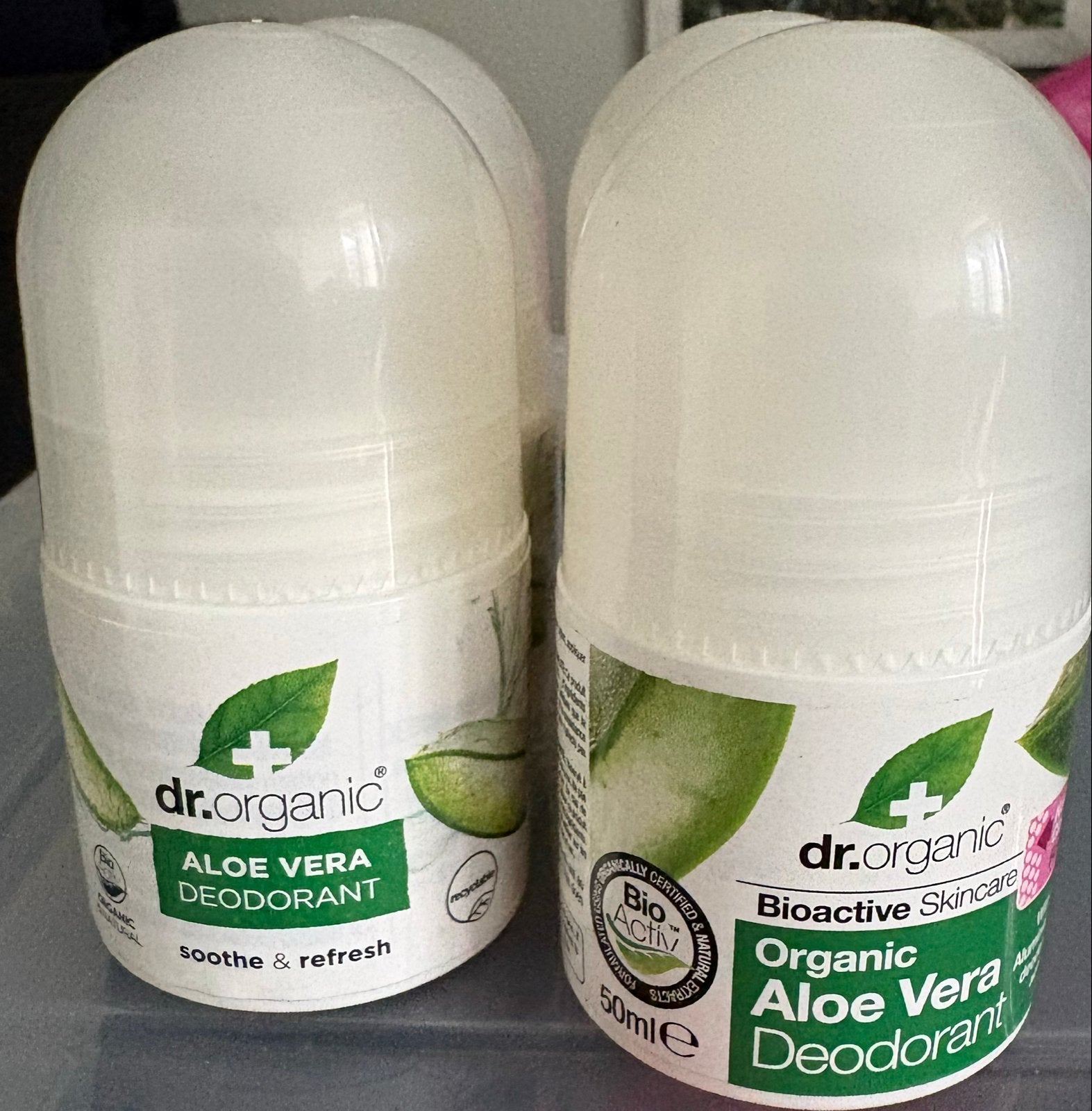 4x Nieuwe Dr. Organic Aloe Vera Deodorant, Sieraden, Tassen en Uiterlijk, Ophalen of Verzenden, Nieuw, Deodorant of Bodyspray