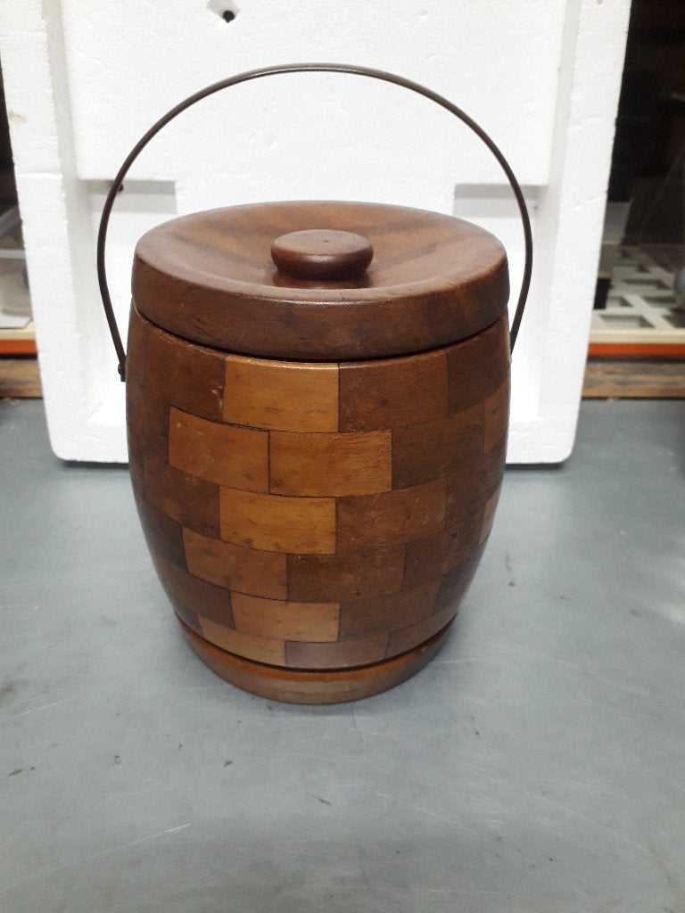 PRACHTIGE VINTAGE HOUTEN IJSEMMER met BINNENBAK I.Z.G.STAAT, Ophalen of Verzenden