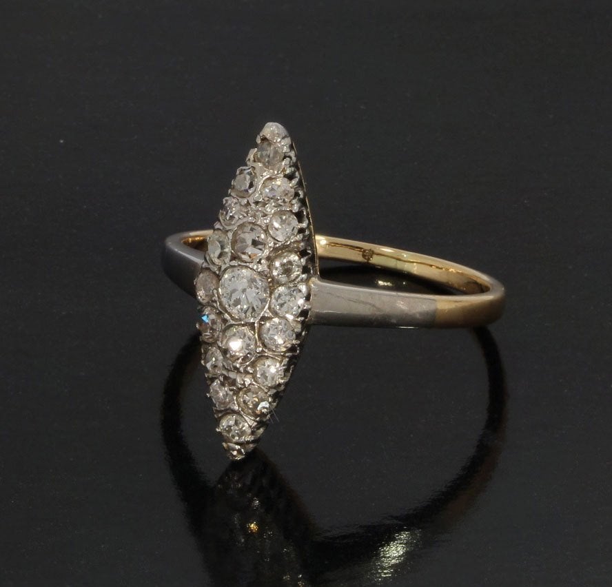 16 diamanten 18k gouden fraaie prinsessen ring dame briljant, Sieraden, Tassen en Uiterlijk, Ringen, Voordeelsieraden, Verzenden