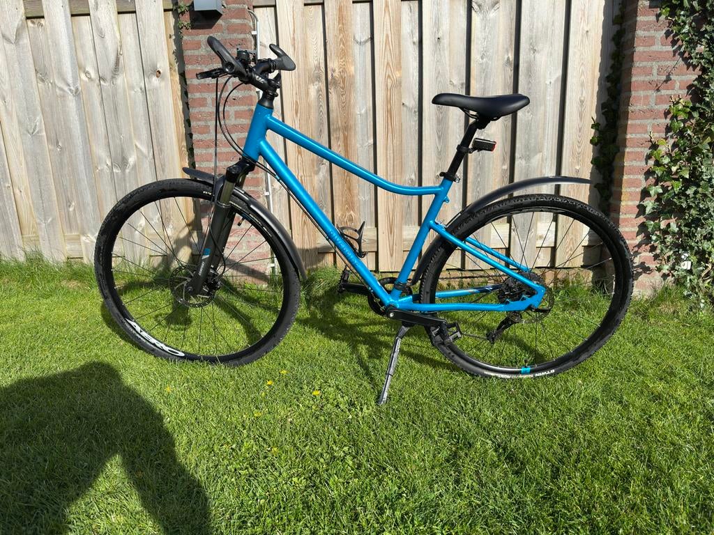 Blauwe sportieve fiets, Ophalen, Gebruikt, Overige merken