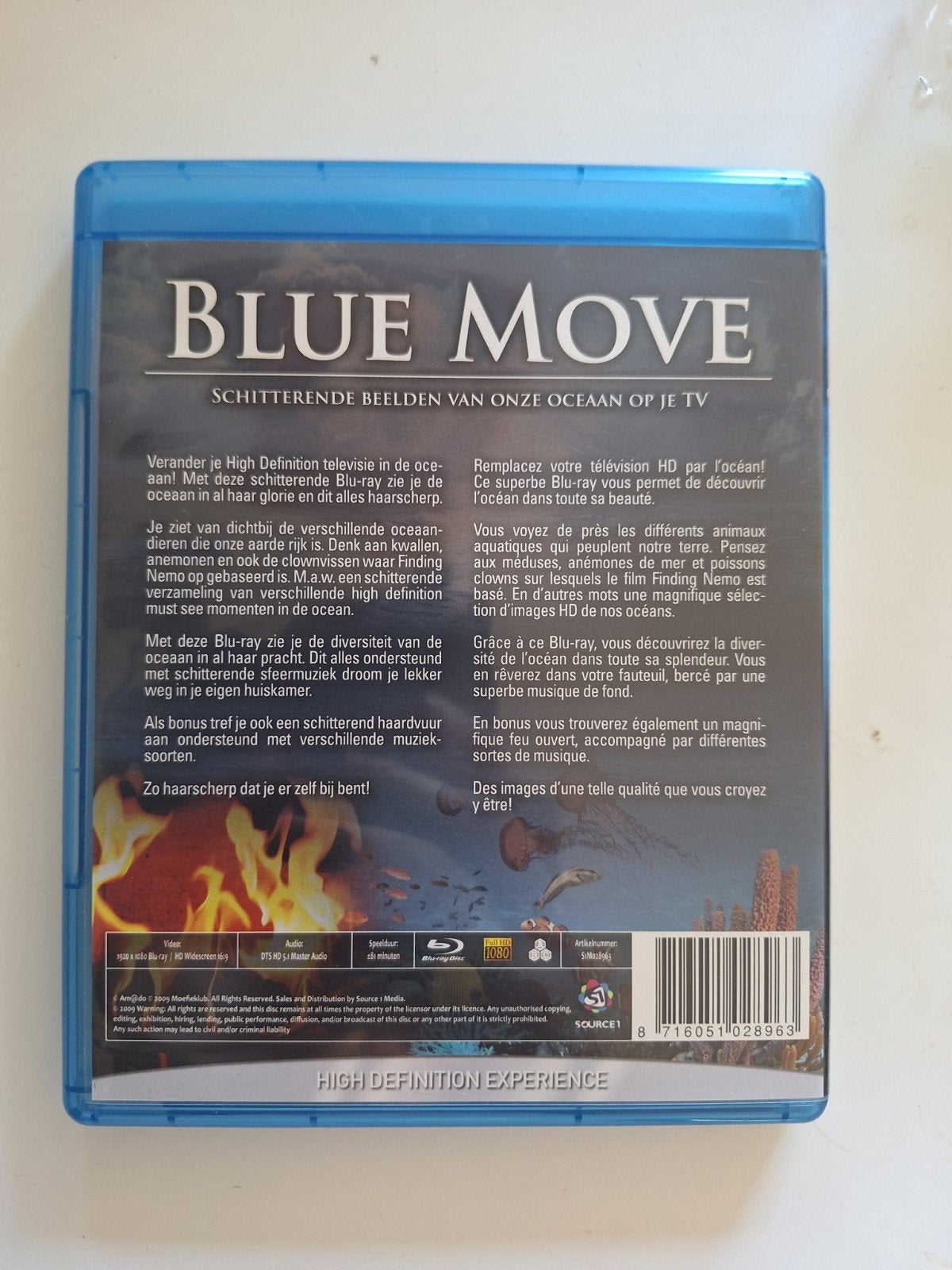 Blue Move Blu-ray: Schitterende beelden van onze oceaan, Ophalen of Verzenden