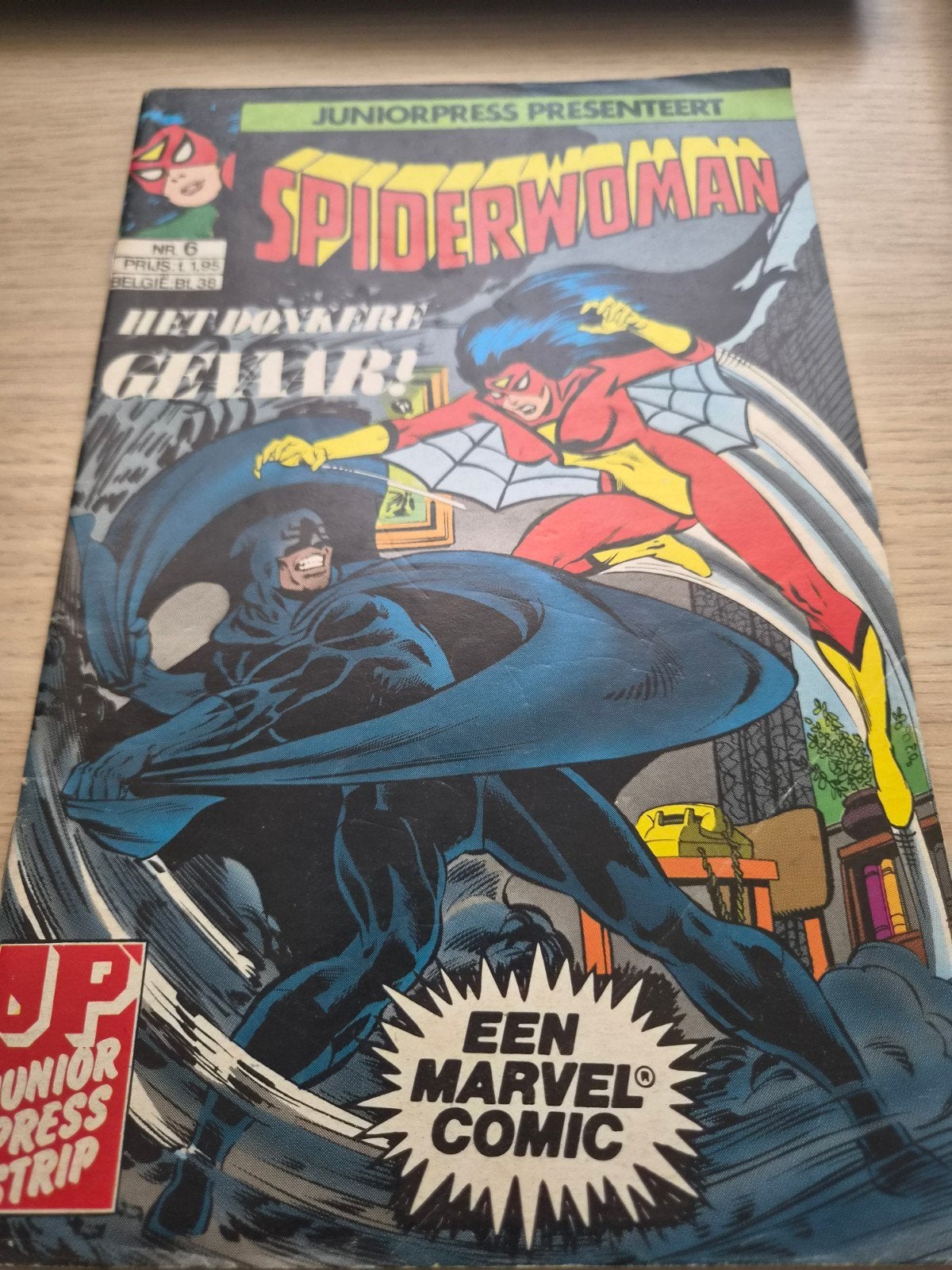Spiderwoman Juniorpress Nr. 6 - Het Donkere Gevaar!, Ophalen of Verzenden