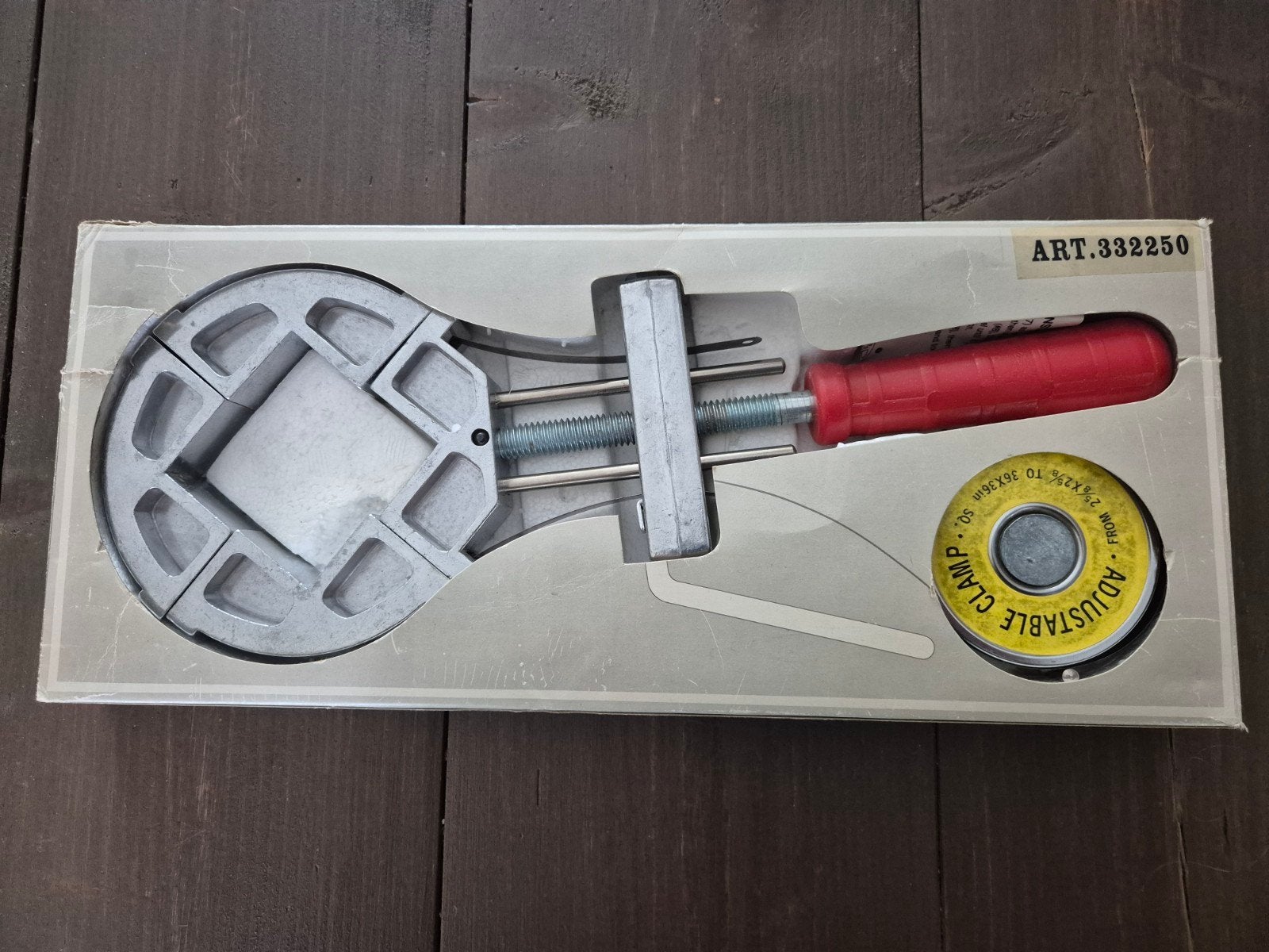 Houtklem voor hoeken vast te zetten, Ophalen