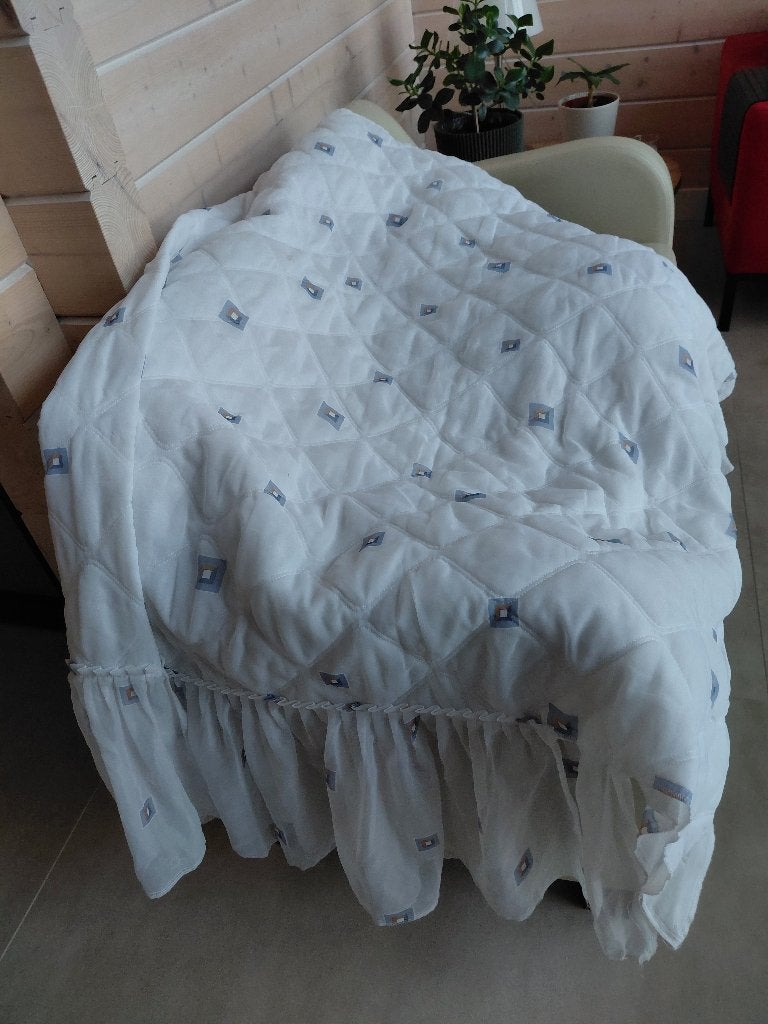 Sprei en gordijnen caravan, Ophalen of Verzenden, Gebruikt