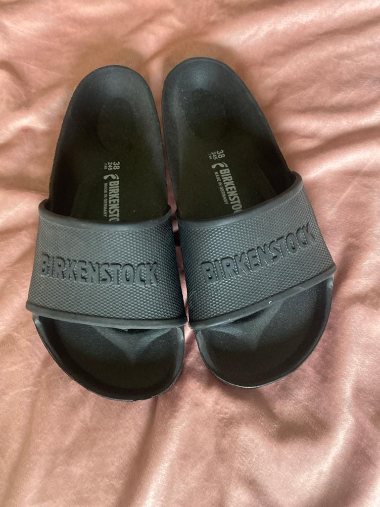Birkenstock EVA slippers zwart maat 38, Ophalen of Verzenden, Nieuw, Zwart, Slippers